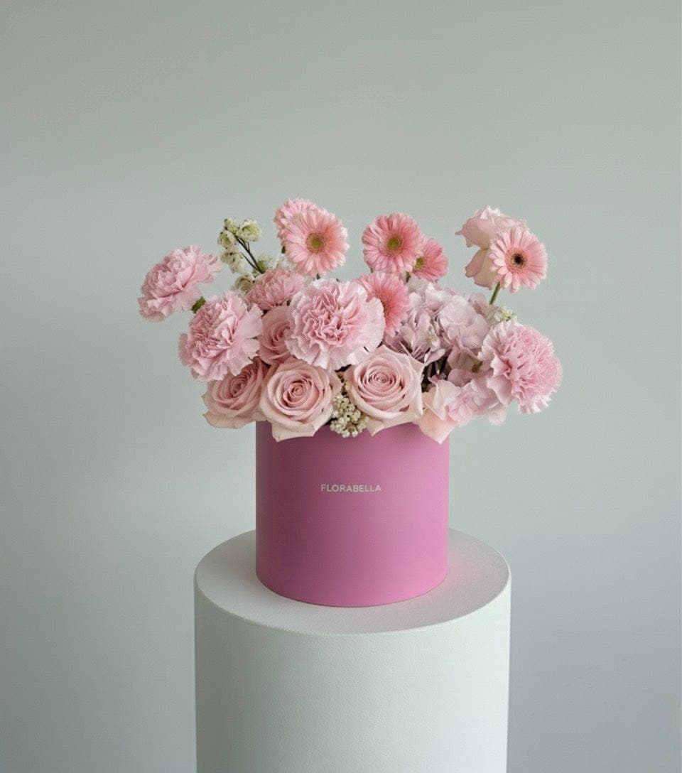 Pink Flower Box