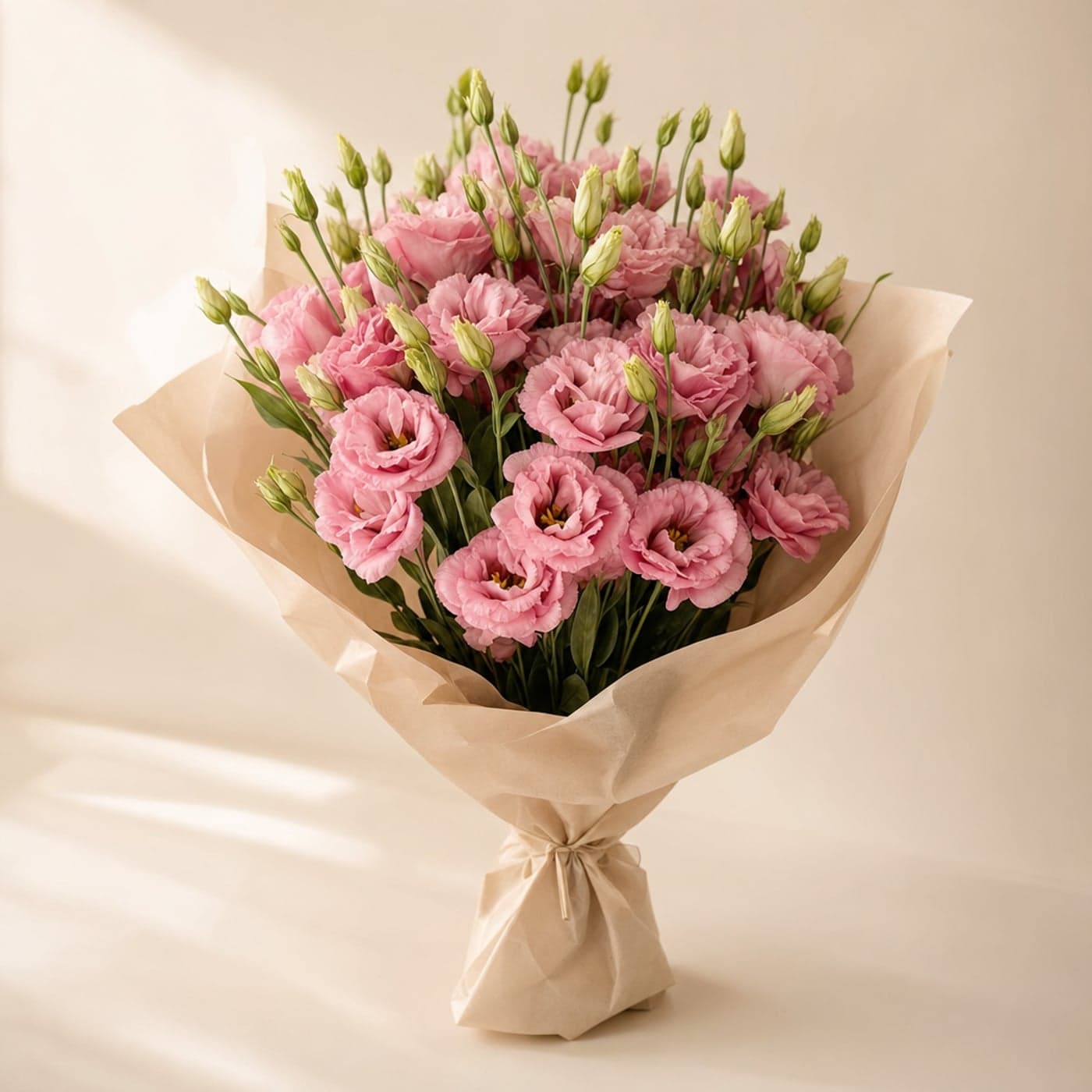 A Bunch of Pink Lisianthus