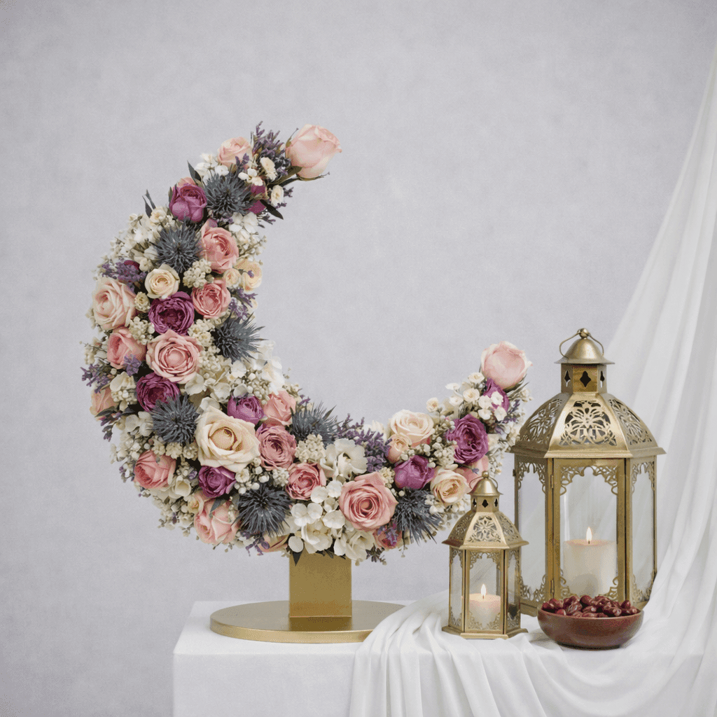 Mixed Flower Standing Crescent