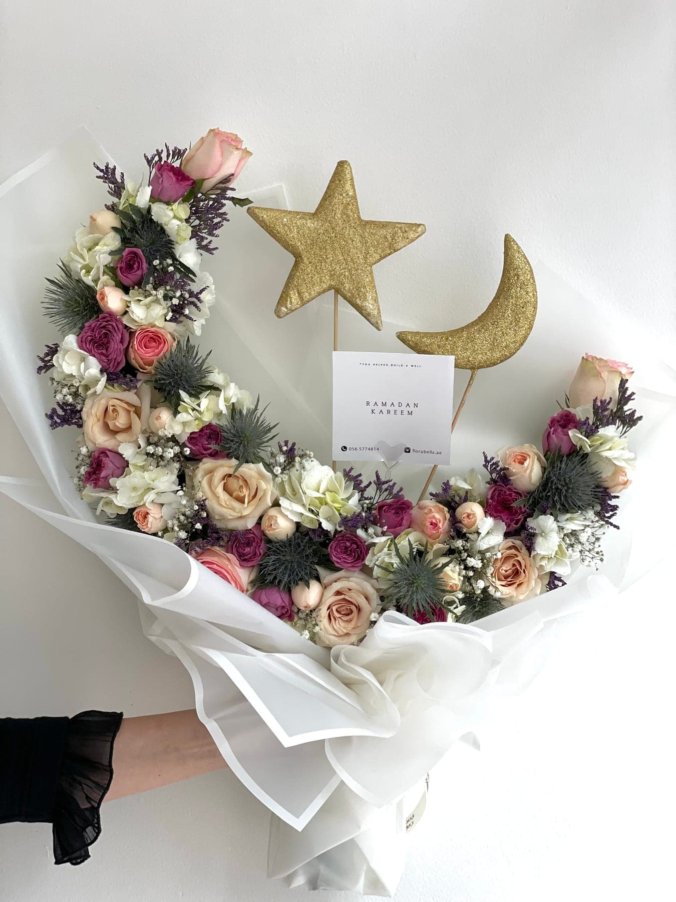 Twilight Harmony Crescent Bouquet