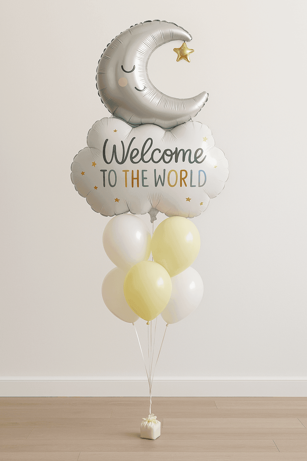 Welcome To The World Balloons Yellow